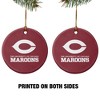 University of Chicago Maroons Logo Porcelain Holiday Christmas Tree Ornament - 2 of 4