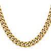Chisel Stainless Steel Polished Yellow IP-plated 9.5mm 24" Curb Chain Necklace - 3 of 4