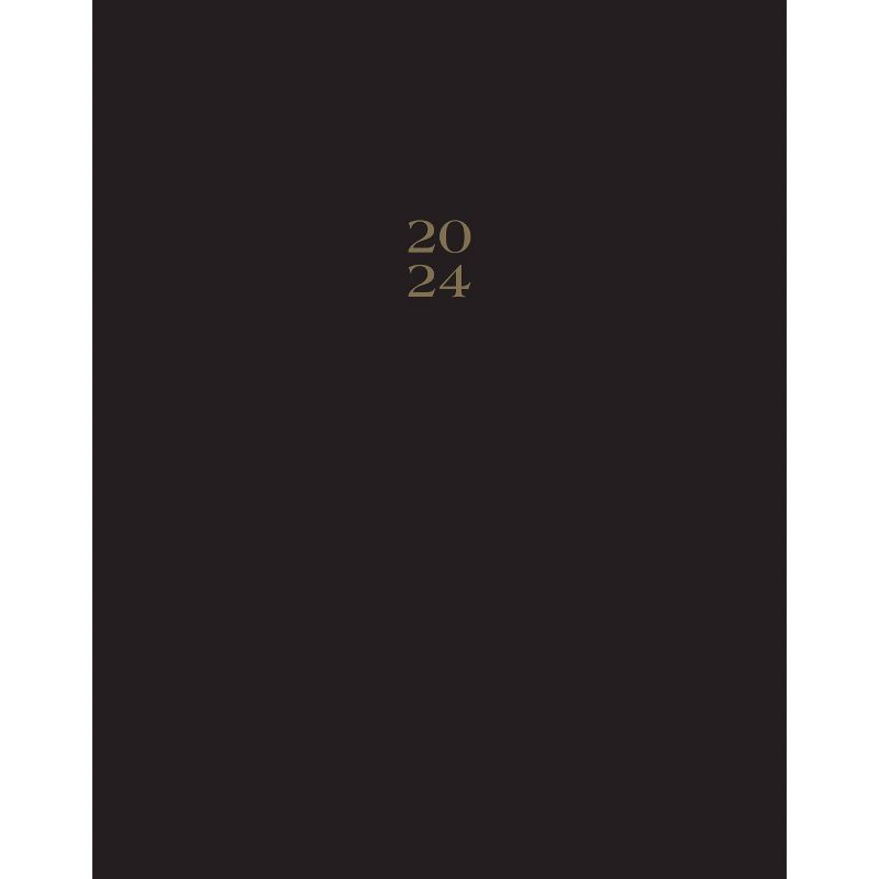 Willow Creek Press 2024 Monthly Planner 9.5&#34;x7.5&#34; Black, 1 of 6