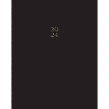 Willow Creek Press 2024 Monthly Planner 9.5"x7.5" Black