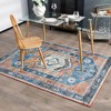 Costway Area Rug 5' x 7' Distressed Vintage Home Carpet Living Room Bedroom Non-Shedding - 3 of 4