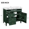 36" Modern Bathroom Vanity with Sink,Storage Cabinet with 2 Soft Close Drawers & Tip-Out Drawer for Small Spaces-Baofuwish - 4 of 4