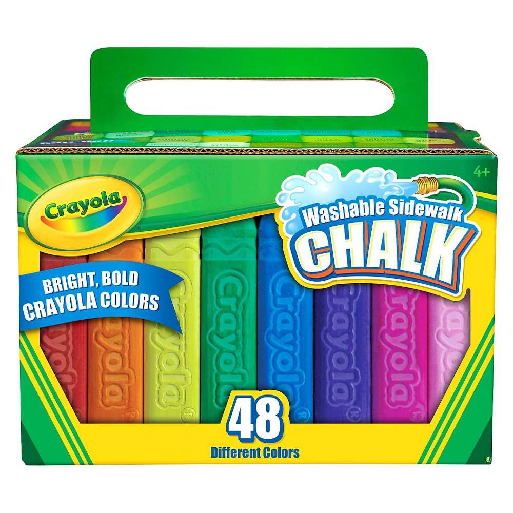 Photos - Accessory Crayola 48ct Washable Sidewalk Chalk - Bold Colors 