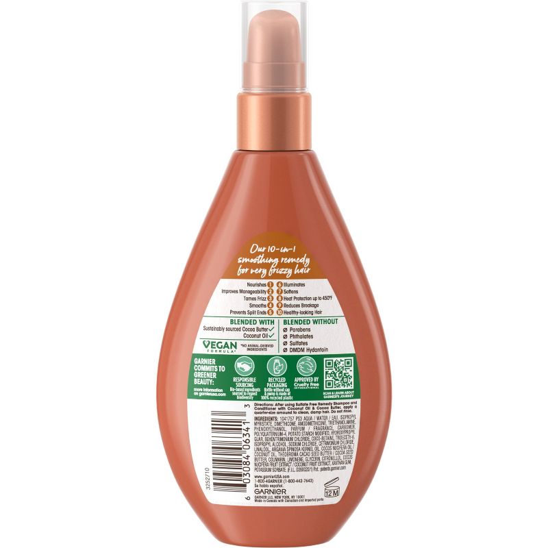 Garnier Whole Blends Miracle Frizz Tamer 10-in-1 Coconut Leave-In Treatment - 5 fl oz, 6 of 13