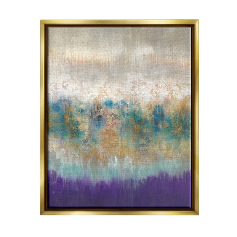 Stupell Industries Elegant Purple Grey Gold Brush Stroke Abstract Painting, 1 of 7