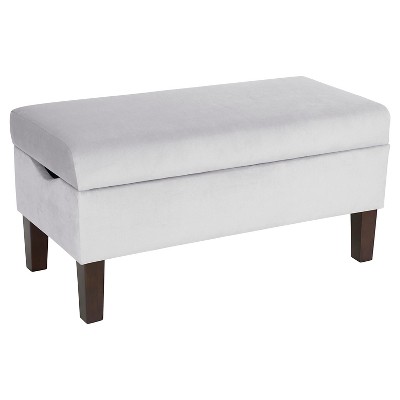 Skyline Bedroom Velvet Storage Bench - Skyline Furniture