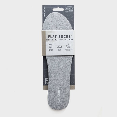 Flat Socks No Show Cushioned Socks - Gray : Target