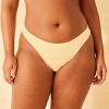 Women's Pucker Textured Mid-Rise Ultra High Leg Super Cheeky Bikini Bottom - Wild Fable™ - 4 of 4