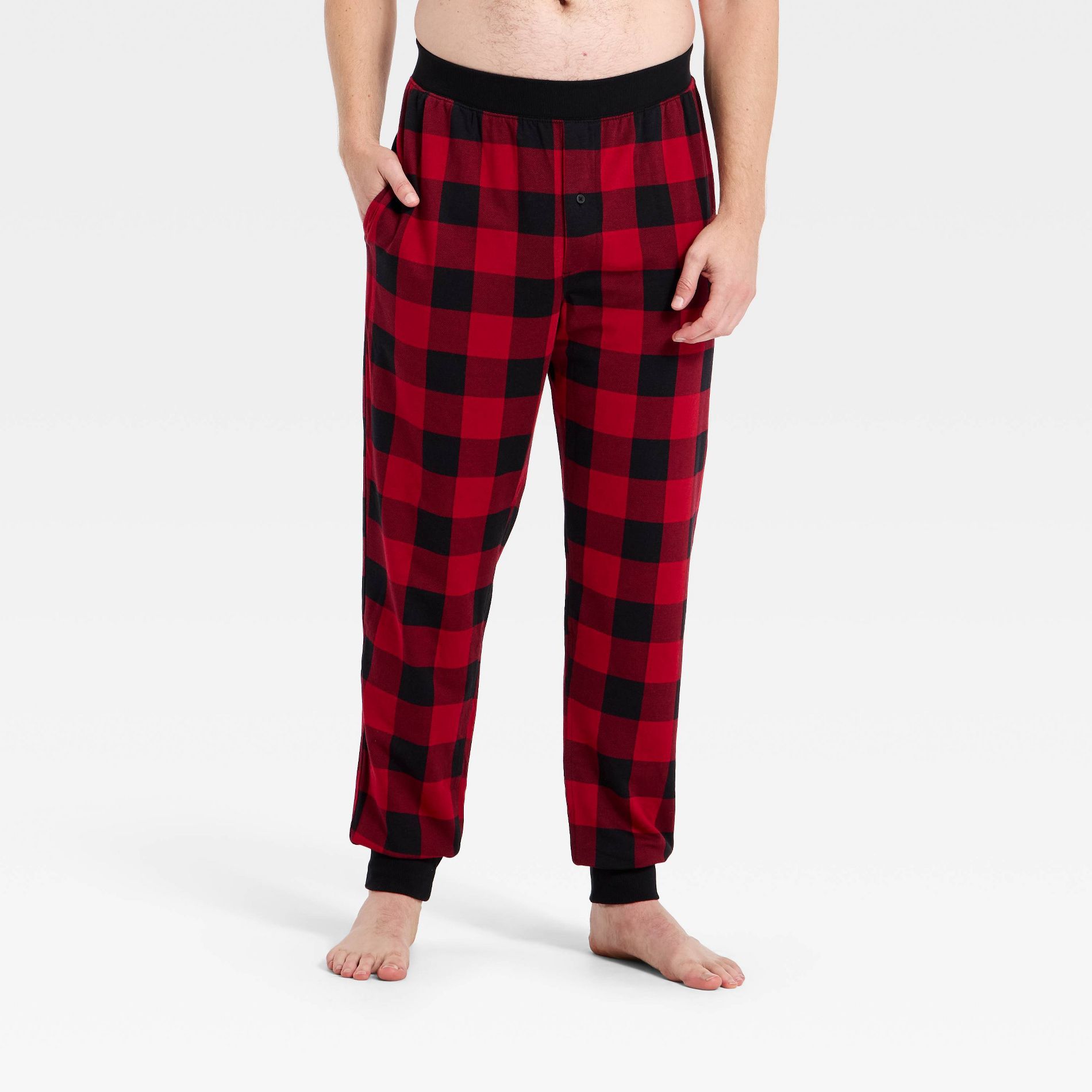Men's Knit Jogger Pajama Pants - Goodfellow & Co™ Red