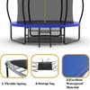 NAYSAYE Trampoline 10FT with Basketball Hoop and Enclosure Net for Outdoor Fun, Blue and Green, 120.00"*99.00"*94.00" - 3 of 4