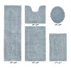 Lux Premium 100% Cotton Tufted Solid Reversible 5 PC Bath Rug Set – Ultra-Soft, Water-Absorbent, Durable, Machine Washable Bathroom Rug - 2 of 4