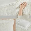 Kumasinova 2PCS/3PCS Long Fur Comforter Mini Set,Plush Reverse Bedding Comforter Sets with Shams,Oeko-Tex Certified - 3 of 4
