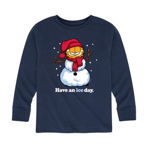 Boys' - Garfield - Have An Ice Day Long Sleeve Graphic T-Shirt - 1 of 4