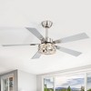 Airsurfer 48-inch Wood 5-Blade Crystal Fandelier Ceiling Fan with Remote and Light - 2 of 4