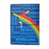 Unique Bargains Airplane Alphabet Letters Passport Holder Blue 1 Pc - 4 of 4