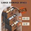 Aoibox 3 Drawer Fabric Storage Dresser with Sturdy Steel Frame Wood Top and Easy Pull Handle for Bedroom Entryway Closet - 4 of 4