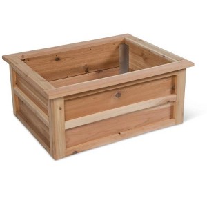 Gardener's Supply Company | Craftsbury Cedar Wood Raised Garden Bed Kit 2ft x 3ft | Outdoor Planter for Vegetables, Flowers, Herbs | Small Space Above - 1 of 1