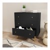 FONTOI Storage Dresser with 3 Drawers, Dresser Organizer with Protective Pads for Living Room, Closet, Hallway, Black, 31.5"*36"*15.7" - 4 of 4