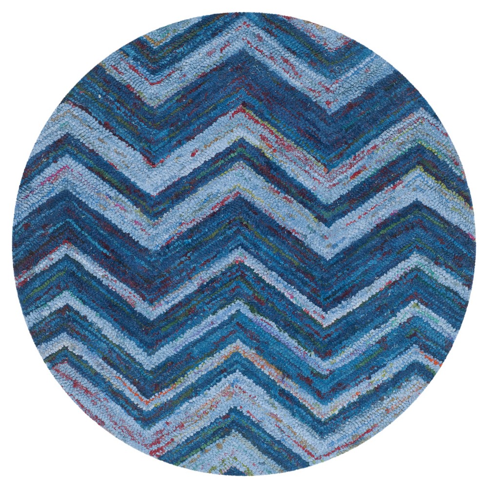Delancy Accent Rug - Blue (4' Round) - Safavieh