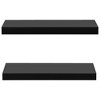 vidaXL Floating Wall Shelves 2 pcs Black 15.7 in.x7.9 in.x1.5 in. - 3 of 4