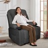 Electric Power Recliners with Massage and Heat Adjustable Armchair with Cup Stand, Ideal for Living Room, Office, Bedroom - 2 of 4