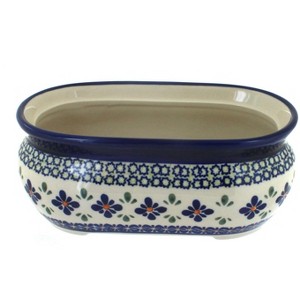 Blue Rose Polish Pottery 773 Zaklady Small Planter - 1 of 1
