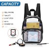 Hachikiko Clear Mini Backpack Stadium Approved for Concert, Festival, Sport Events,Black - 2 of 4