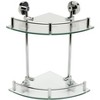 ALFI AB9548 Polished Chrome Corner Mounted Double Glass Shower Shelf Bathroom Accessory - 3 of 4