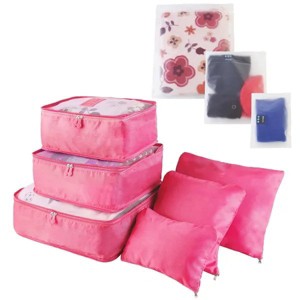 9Pcs Clothes Storage Bags Water-Resistant Travel Luggage Organizer Clothing Packing Cubes - 1 of 4