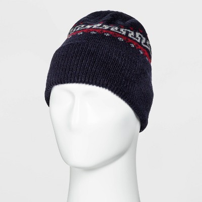 Knit Beanie - Goodfellow & Co™ Gray/Red/Navy One Size