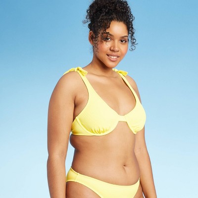 target yellow bikini top