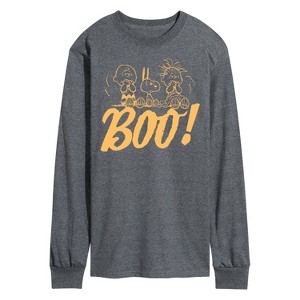 Men's - Peanuts - Boo Long Sleeve Graphic T-Shirt - 1 of 4