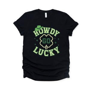 Simply Sage Market Women's Howdy Go Lucky Stars Short Sleeve Graphic Tee - 1 of 4