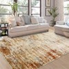Washable Area Rugs 9×12 Large Thin Indoor Carpet, Modern Abstract Rug with Non-slip Backing, Non Shedding Rug for Living Room Bedroom Dining Room - 2 of 4