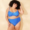 Women's Pucker Textured High Waist Medium Coverage Bikini Bottom - Shade & Shore™ - 3 of 3