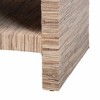 bali & pari Callan Woven Grasscloth 1 Drawer Nightstand Natural/Gold - 2 of 4