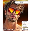 grinderPUNCH Polarized Driving Sunglasses for Men Lightweight UV400 Protection Anti Glare Square Sun Glasses - 3 of 4