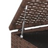 vidaXL Patio Cushion Box PE Rattan Brown - 4 of 4