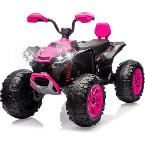 24V 2 Seater Electric ATV, Electric Car for Kids, Four-Wheeled Dirt Quad Car with Powerful Motor - 1 of 4