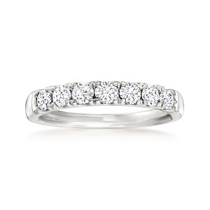 Ross-Simons 0.70 ct. t.w. Diamond 7-Stone Ring in Platinum - 1 of 4
