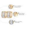 Small Hoop Earrings for Women Marquise Cut Cubic Zirconia Ginger Lyne Collection - 4 of 4