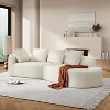 VAISP-Modern 2-Piece Curved Green Sectional Sofa with Chaise Lounge, High-Density Sponge, Pearl Upholstery, Right-Facing for Living Room - 2 of 4
