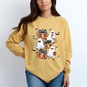 Simply Sage Market Coquette Ghost Collage Garment Dyed Long Sleeve - 1 of 4
