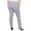 Rekucci Plus Size Comfort Knit Straight Leg Pants for Curvy Women with Tummy Control - 3 of 4