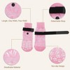 Unique Bargains Non-Slip Dog Socks with Adjustable Sticky Tapes 4 Pcs - 2 of 4