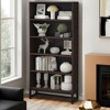 Hommoo 70.8” Bookcase, Large Bookshelf Organizer with 5-Tier Storage Shelves with LED Lights powered by USB - 3 of 4