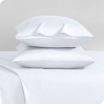 400 Thread Count Organic Cotton Sateen Pillowcase Set by Bare Home