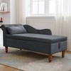 NicBex Storage Bench Storage Organizer Ottoman Velvet Lounge Chair for Bedroom with Storage for Living Room, Bedroom - 2 of 4