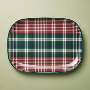Melamine Serving Tray/Platter Holiday Signature Plaid - Hearth & Hand™ with Magnolia - 1 of 3