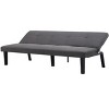 DOMETOUR  Convertible Futon Sofa Bed, Adjustable Back Upholstered Sleeper for Living Room Bedroom Furniture - 4 of 4